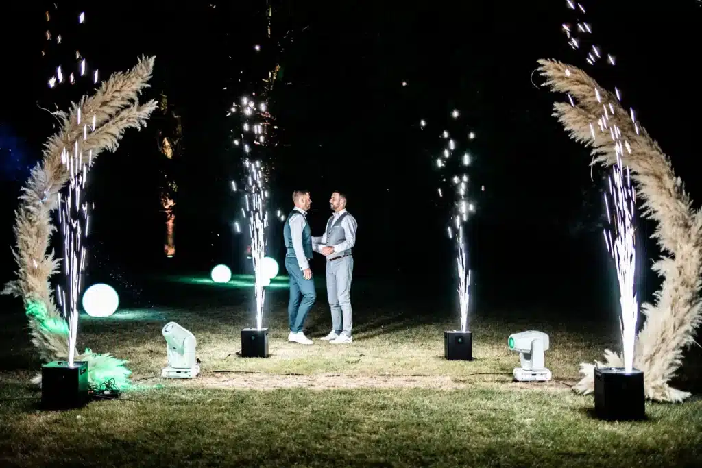 Animations pour un mariage de nuit