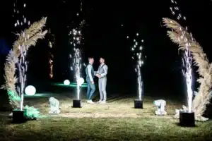 Animations pour un mariage de nuit
